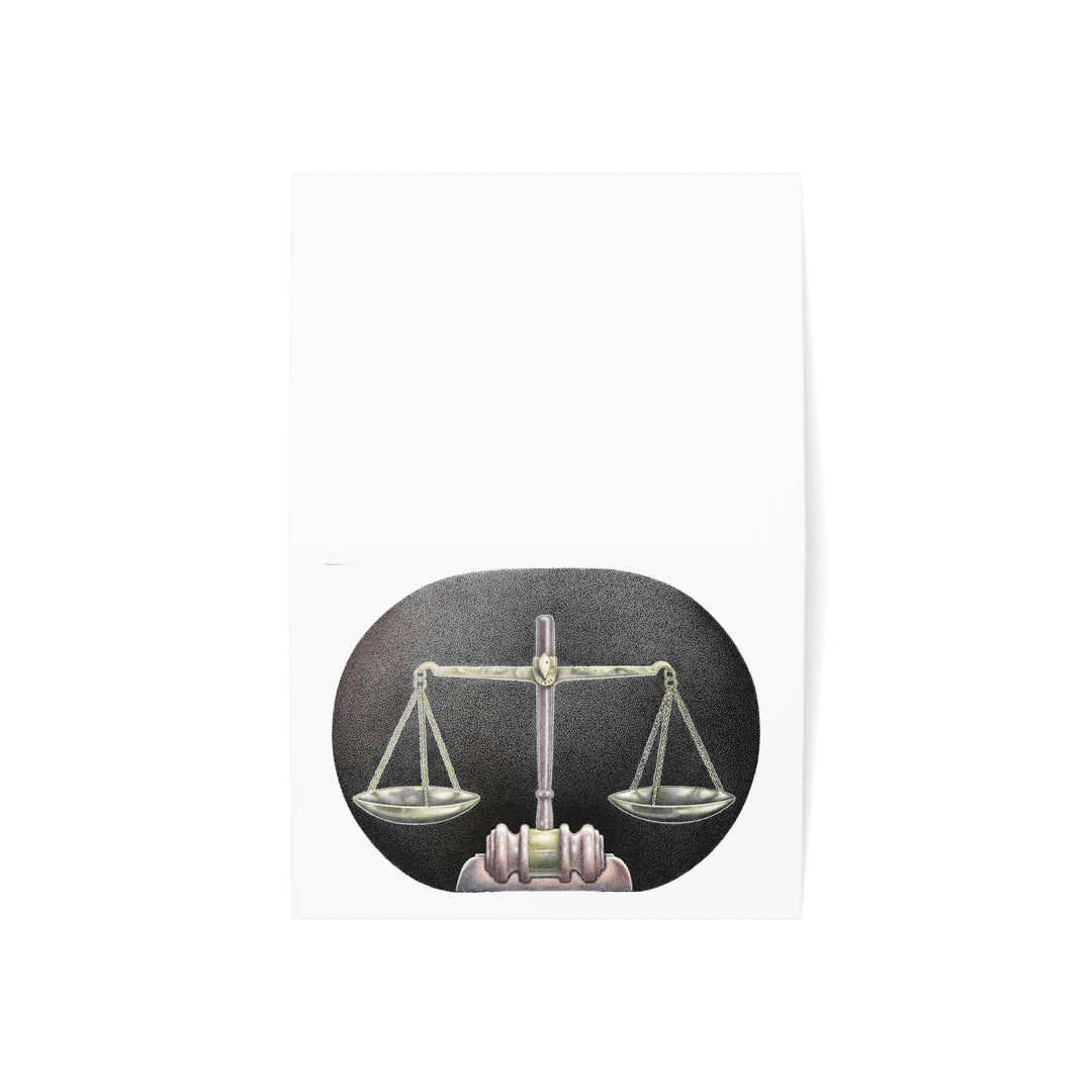"Scales of Justice" Greeting Cards