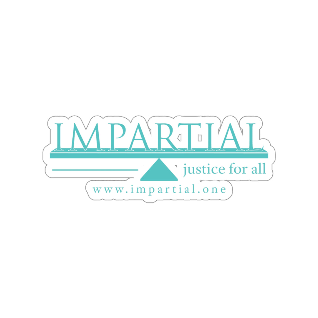 Impartial Teal Logo Transparent Sticker